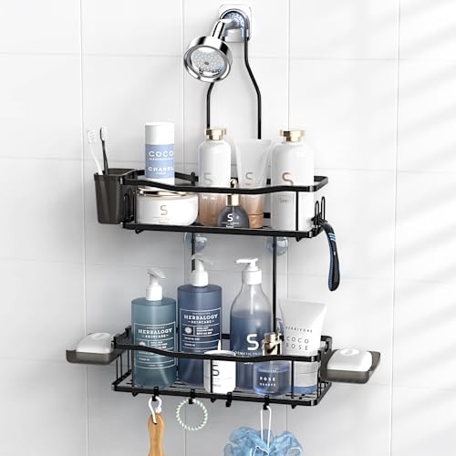 Rust-Resistant Hanging Shower Caddy Bathroom Organizer