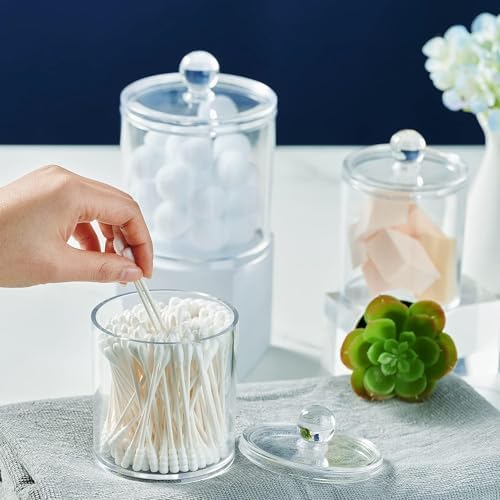 Versatile Clear Acrylic Jars (6 Pack)